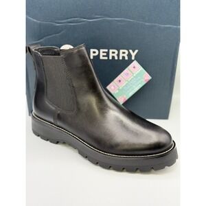 Sperry MT-SIDER Chelsea Boot Men's 11 M Black Waterproof Leather NIB